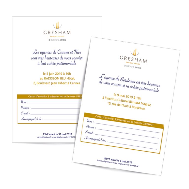 GRESHAM | Invitations