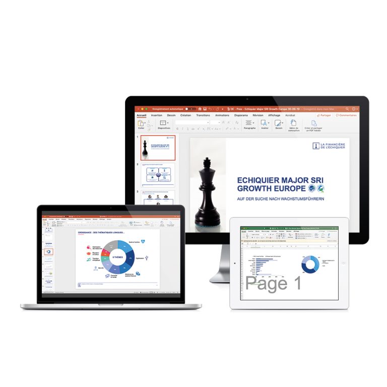 Financière de l’échiquier | Mise à la charte de documents Excel et PPT