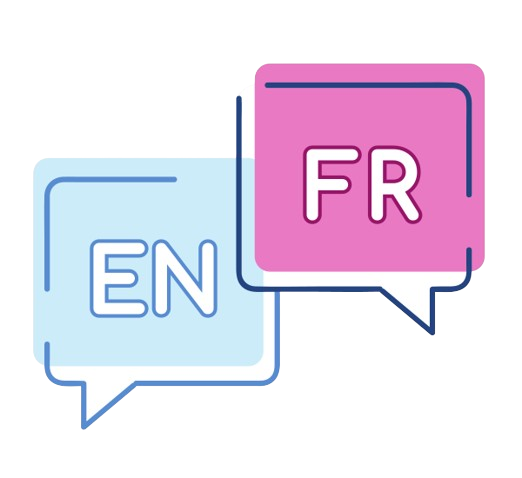 Picto d'icones de langues FR et EN