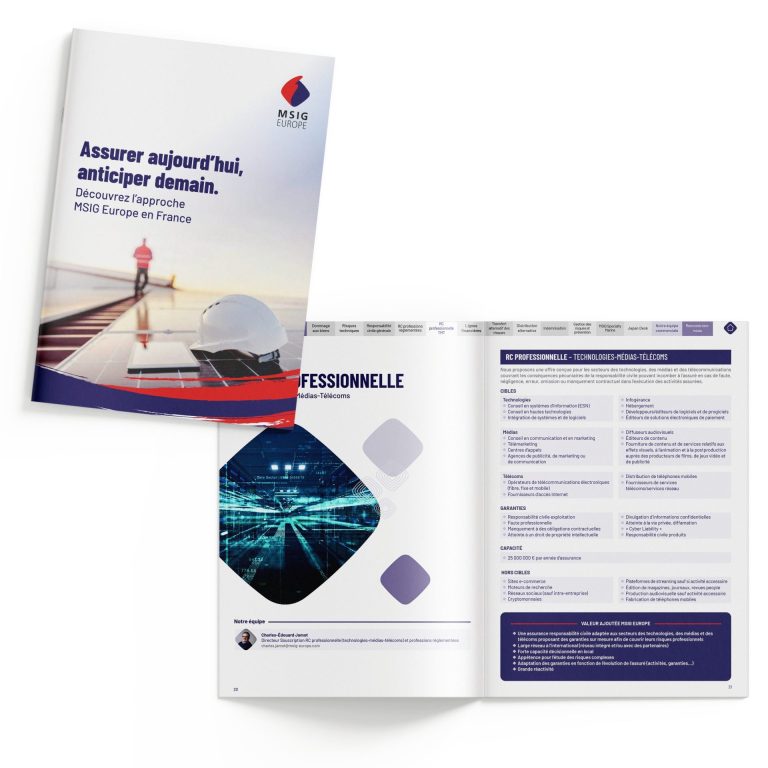 MSIG Europe | Plaquette
